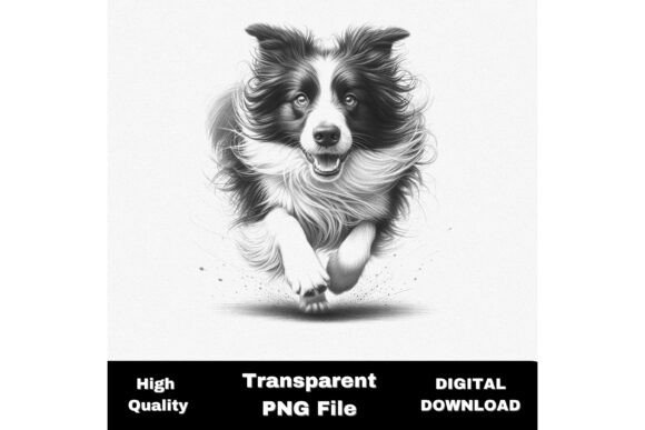 Download Border Collie Sprinting PNG - Premium Resources