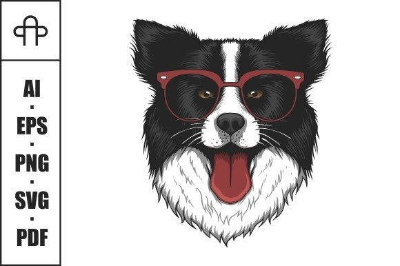 Download Border Collie Dog Eyeglasses - Premium Bundle